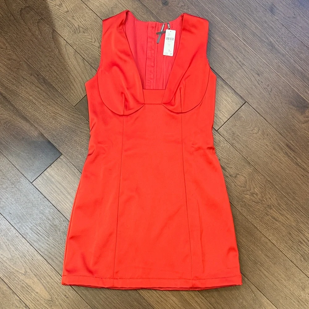 By Anthropologie Sleeveless Square-Neck Mini Dress  NWT Size 6 C11-151 - Picture 2 of 8